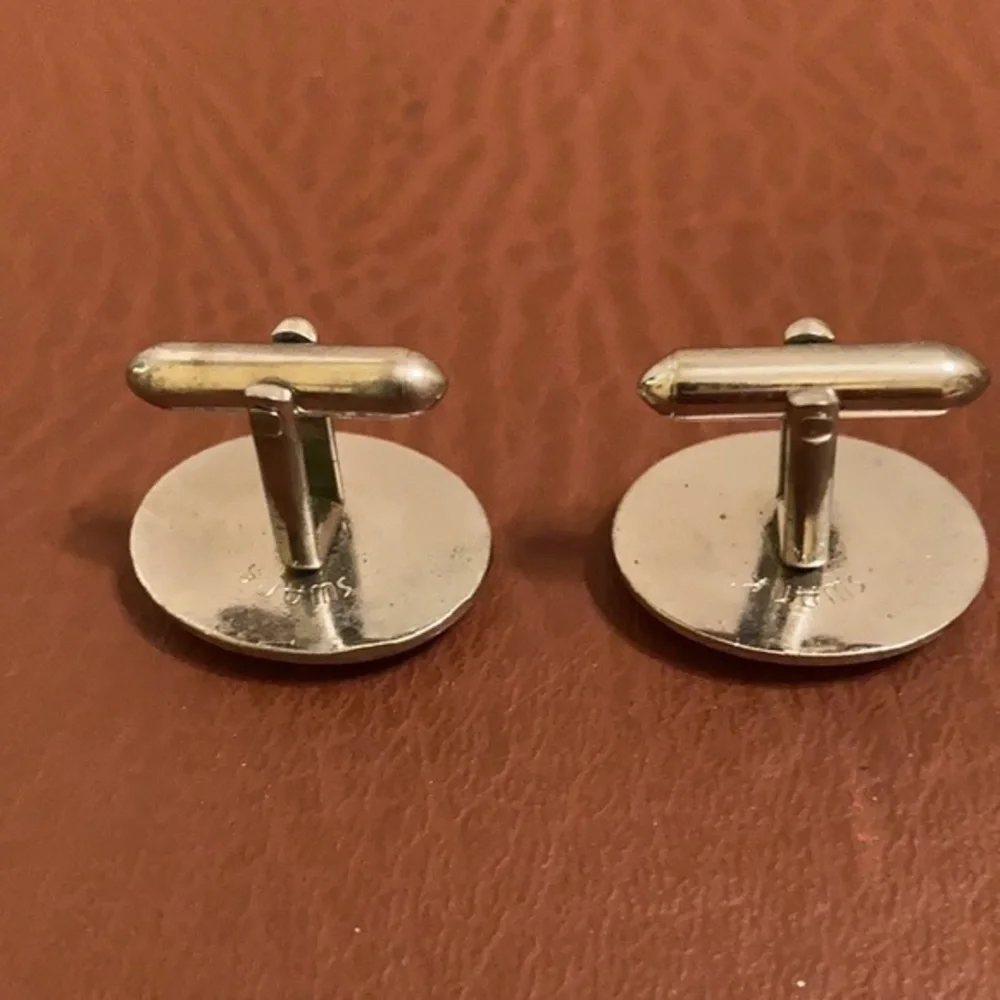 Vintage Swank silver tone cuff links
